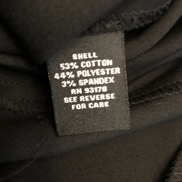 NWT black suiting skirt with ruffle hip detail - Picture 6 of 6